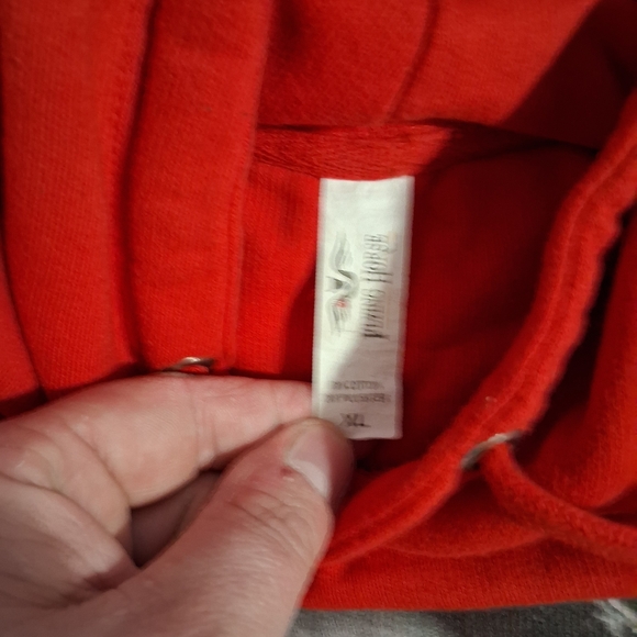 Classic Hip Hop Mens Red Hoodie Flying Horse (Biggie Pac Eazy) Size XL - Picture 4 of 4